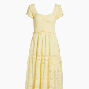 LoveShackFancy Bisolet Midi Dress